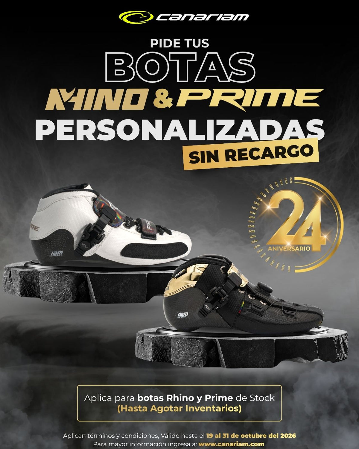 Promo: Botas Prime & Rhino personalizadas SIN RECARGO
